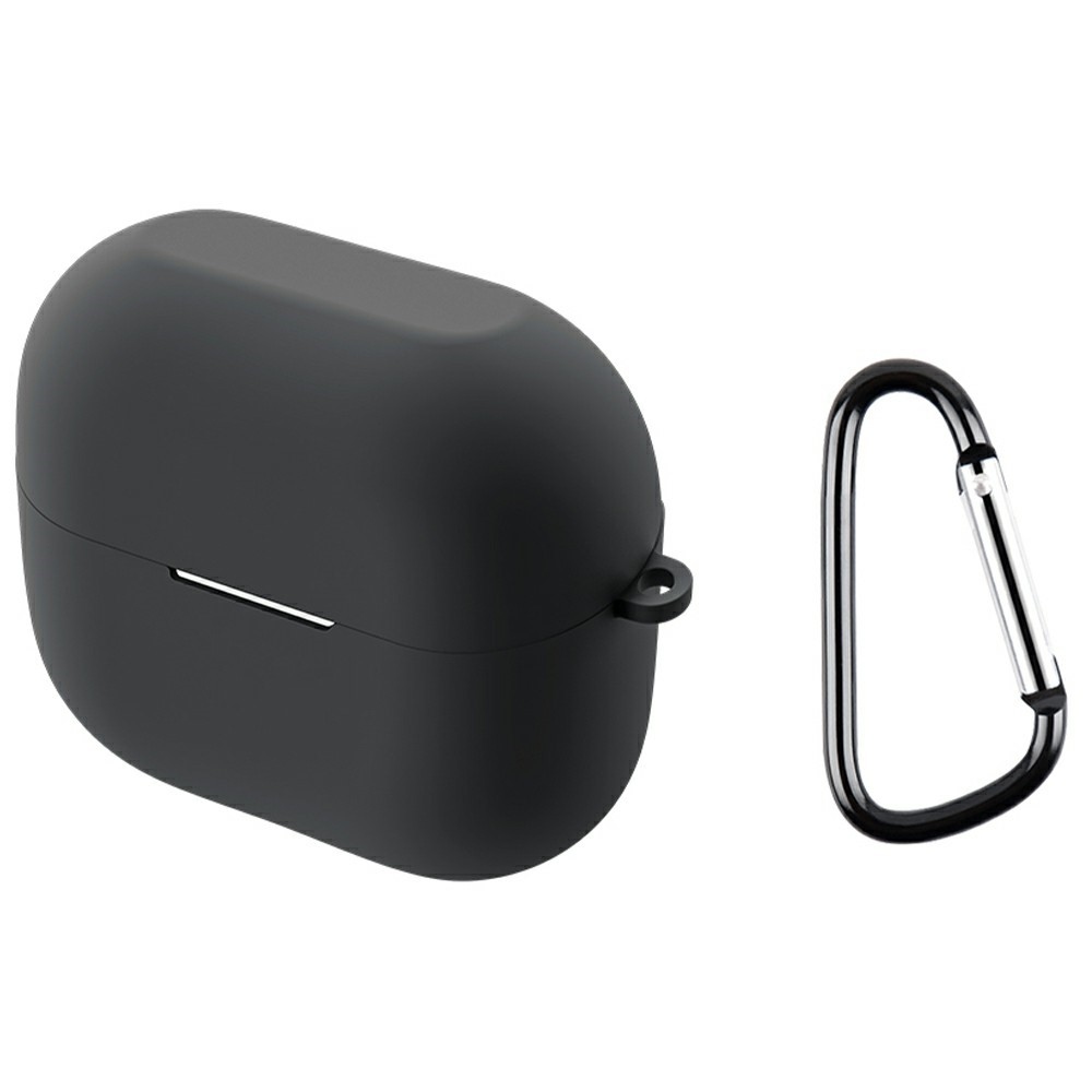 Silikon tok karabinerrel a Samsung Galaxy Buds3 FE-hez – szürke