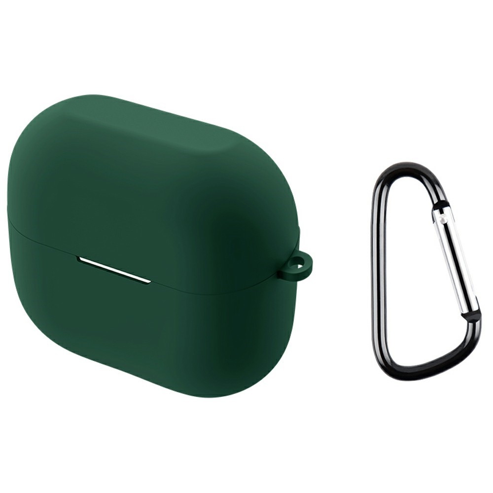 Silikon tok karabinerrel a Samsung Galaxy Buds3 FE-hez – zöld