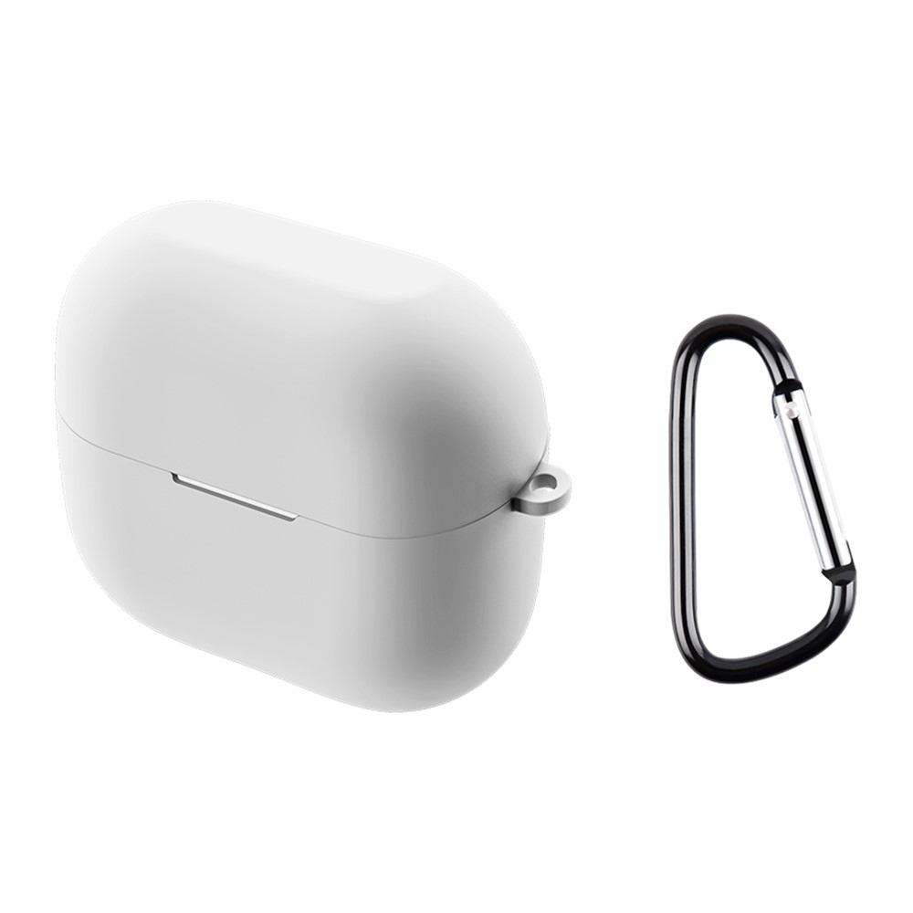 Silikon tok karabinerrel a Samsung Galaxy Buds3 Pro/Buds3 készülékhez – fehér