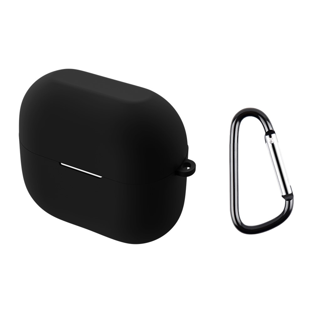 Silikon tok karabinerrel a Samsung Galaxy Buds3 Pro/Buds3 készülékhez – fekete
