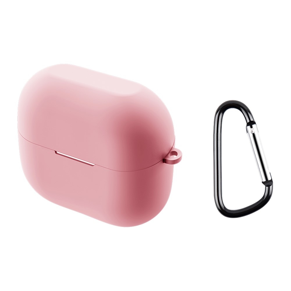 Silikon tok karabinerrel a Samsung Galaxy Buds3 Pro/Buds3 készülékhez – rózsaszín