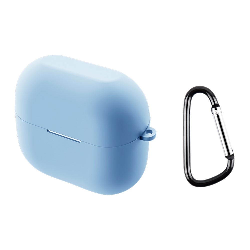 Silikon tok karabinerrel a Samsung Galaxy Buds3 Pro/Buds3 készülékhez – világoskék