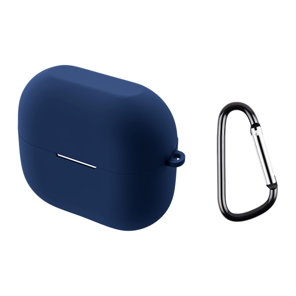Silikon tok karabinerrel a Samsung Galaxy Buds3 Pro/Buds3 készülékhez – sötétkék