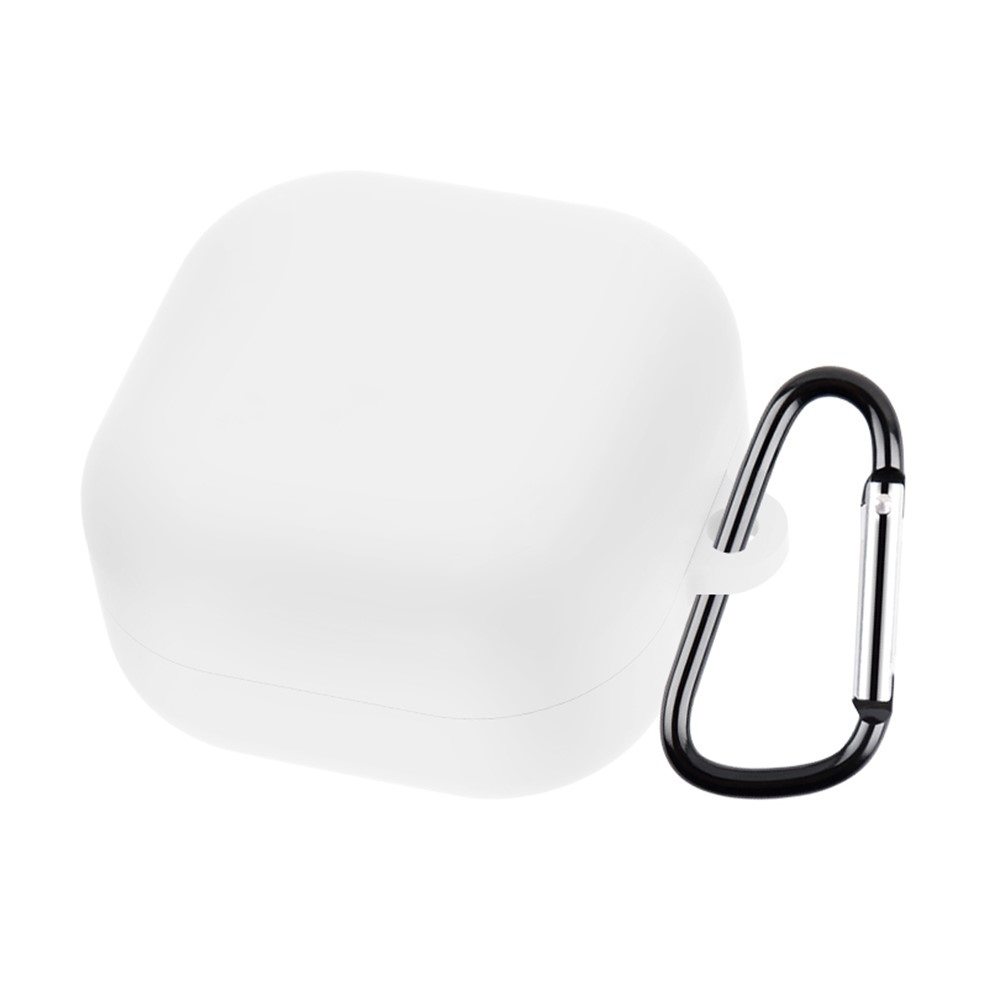 Silikon tok karabinerrel a Samsung Galaxy Buds4 Pro/Buds4 készülékhez – fehér