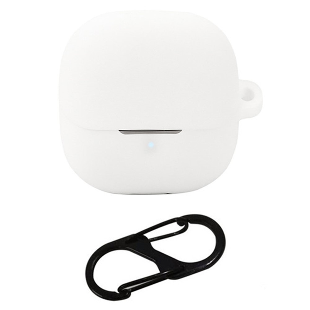 Silikon tok karabinerrel a Xiaomi Buds 5-hez – fehér