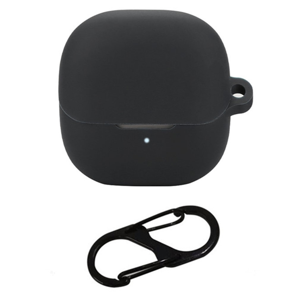 Silikon tok karabinerrel a Xiaomi Buds 5-hez – fekete