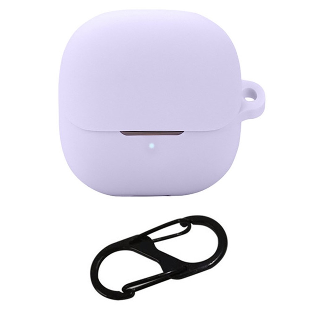 Silikon tok karabinerrel a Xiaomi Buds 5-hez – lila