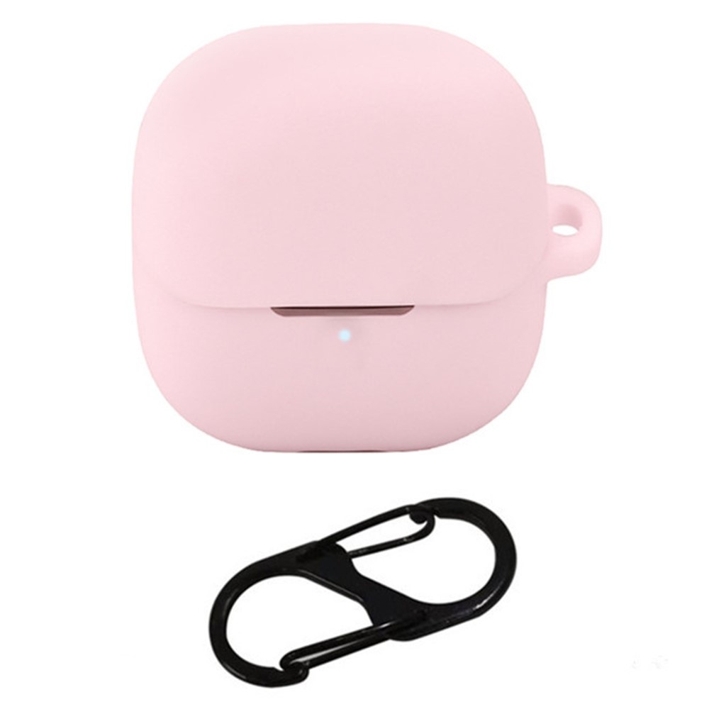 Silikon tok karabinerrel a Xiaomi Buds 5-hez – rózsaszín
