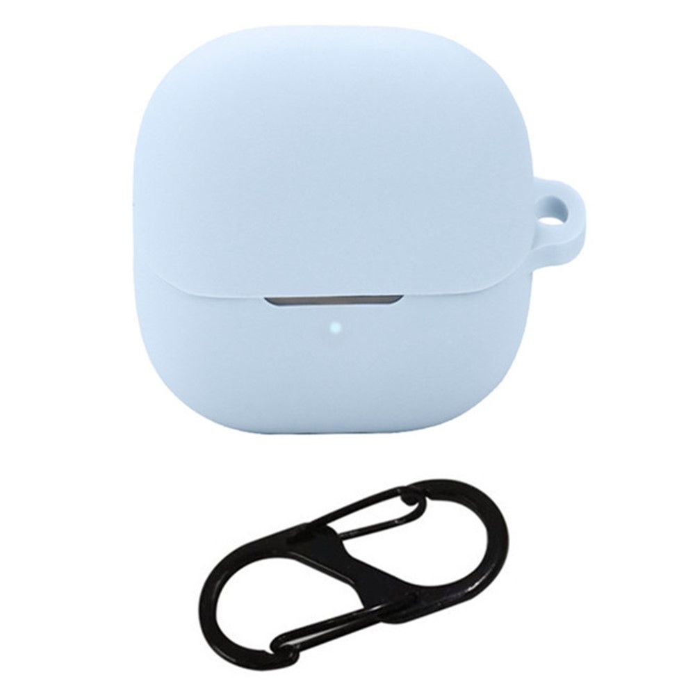 Silikon tok karabinerrel a Xiaomi Buds 5-hez – világoskék