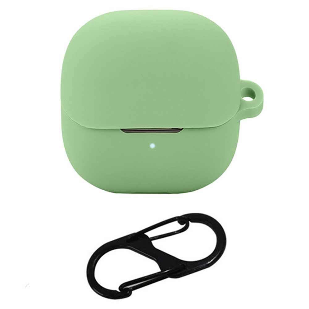 Silikon tok karabinerrel a Xiaomi Buds 5-hez – világoszöld