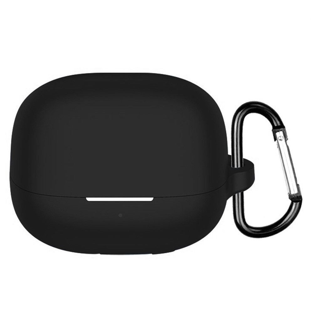 Silikon tok karabinerrel a Xiaomi Redmi Buds 5 Pro-hoz – fekete