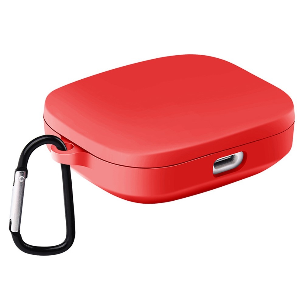 Silikon tok karabinerrel a Xiaomi Redmi Buds 6 Active-hoz – piros