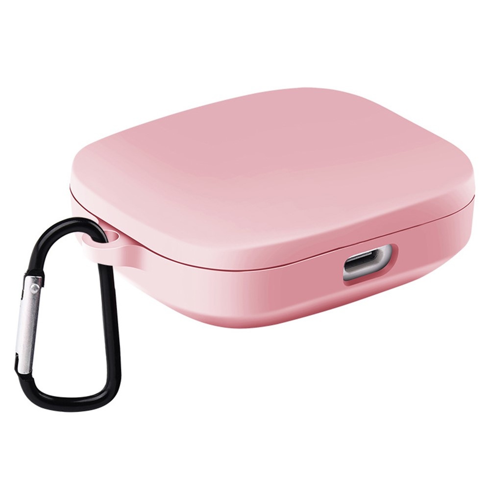 Silikon tok karabinerrel a Xiaomi Redmi Buds 6 Active-hoz – rózsaszín
