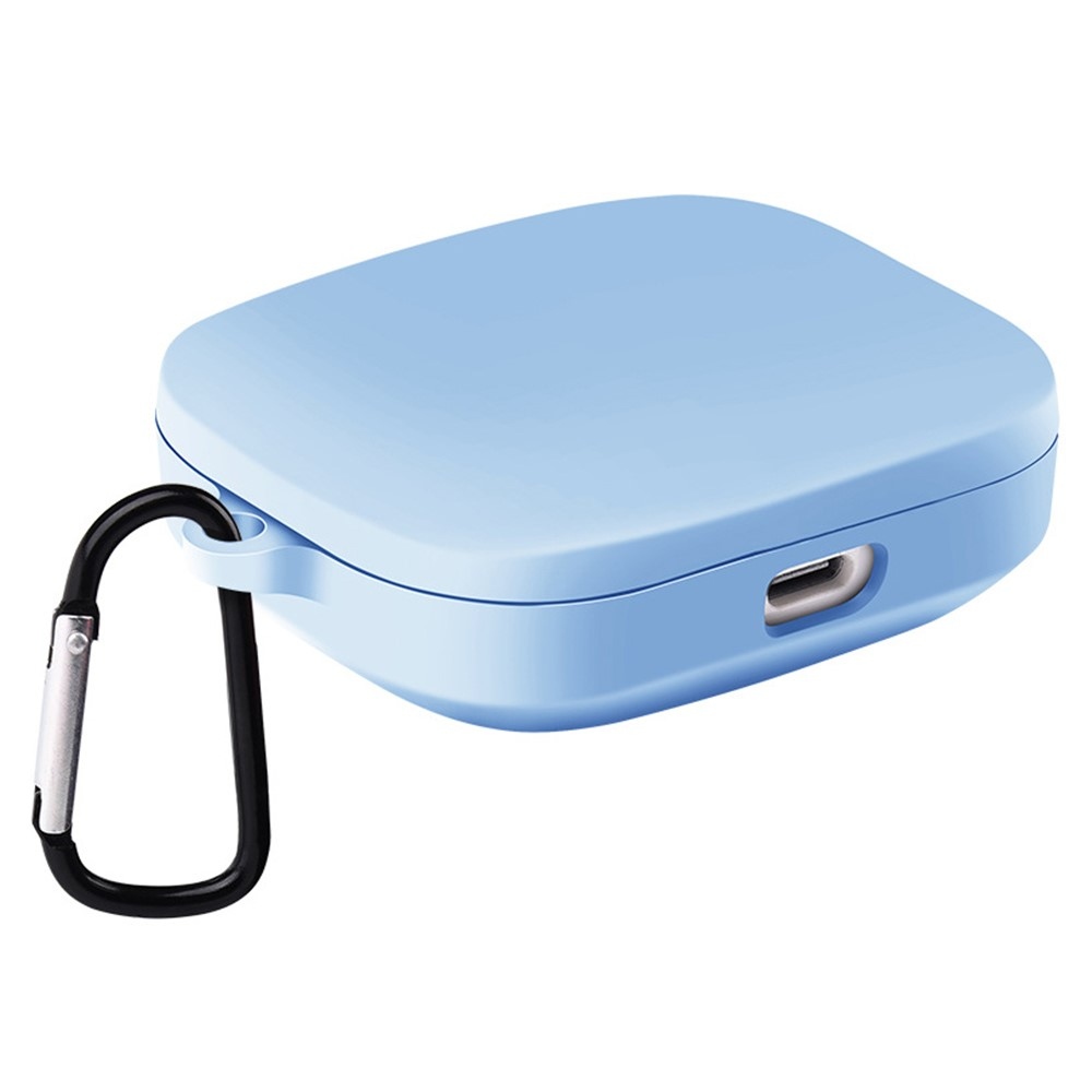 Silikon tok karabinerrel a Xiaomi Redmi Buds 6 Active-hez – világoskék