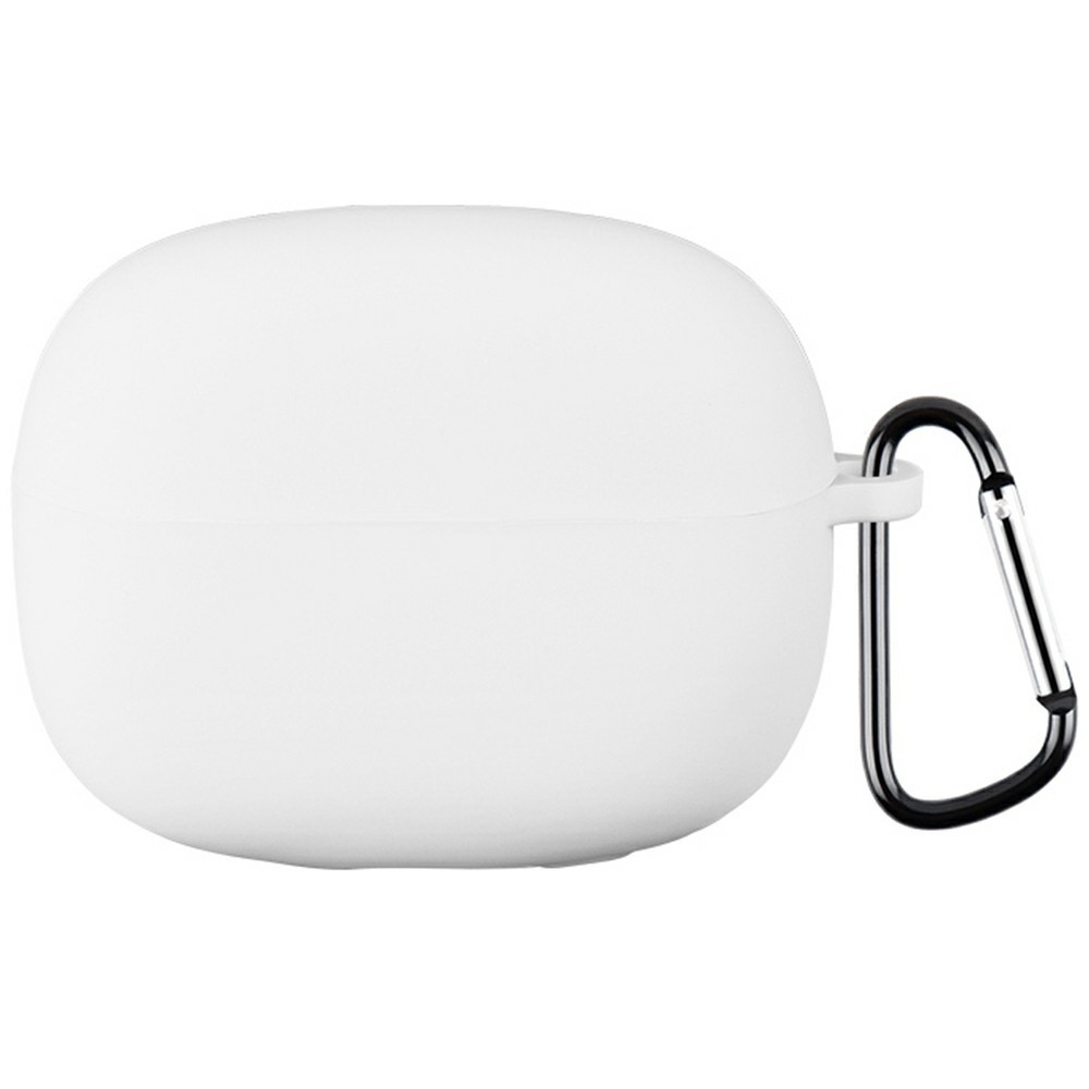 Silikon tok karabinerrel a Xiaomi Redmi Buds 6 Pro-hoz – fehér