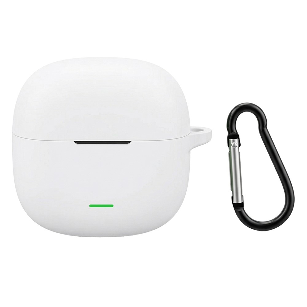 Silikon tok karabinerrel a Xiaomi Redmi Buds 8 Active-hez – fehér