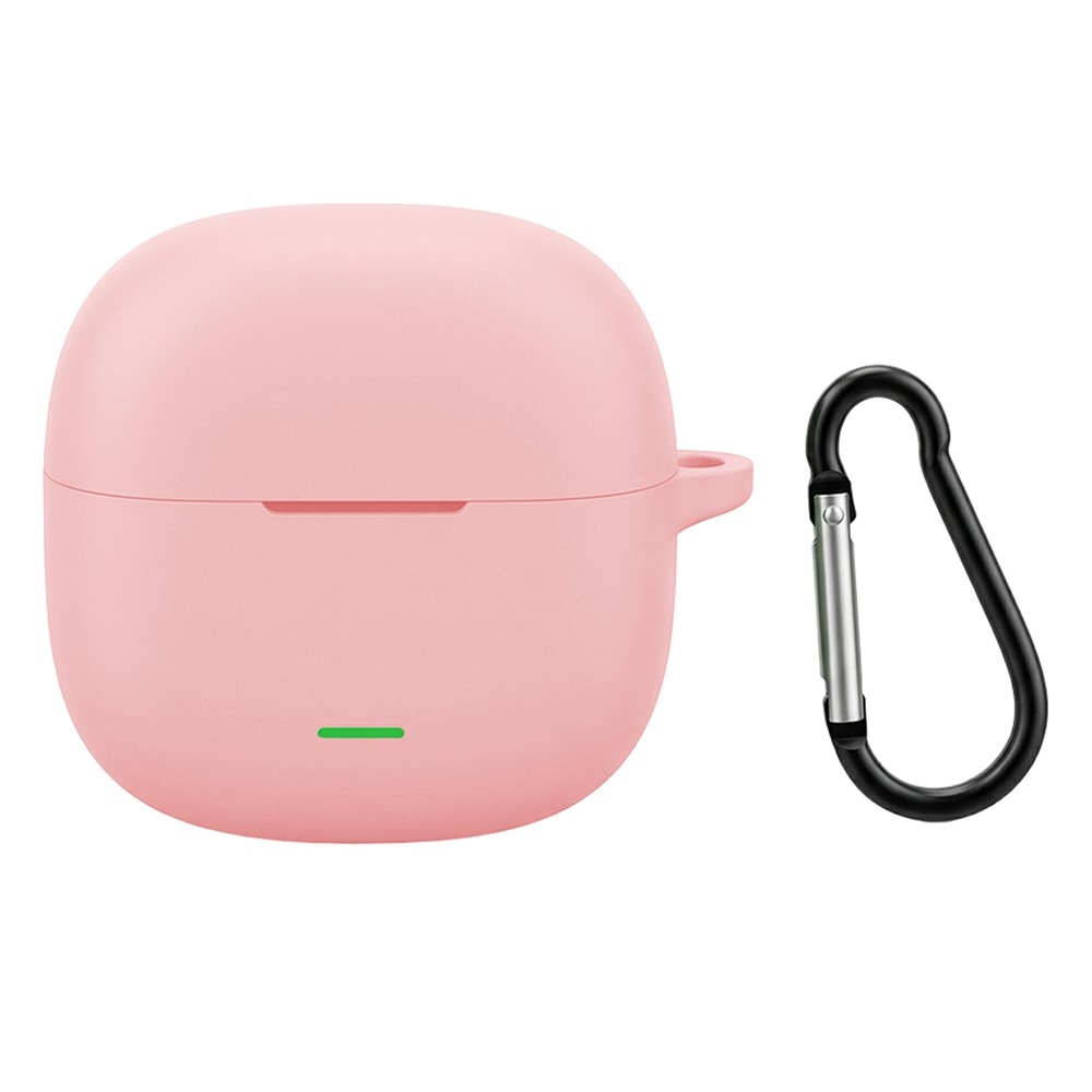 Silikon tok karabinerrel a Xiaomi Redmi Buds 8 Active-hez – rózsaszín