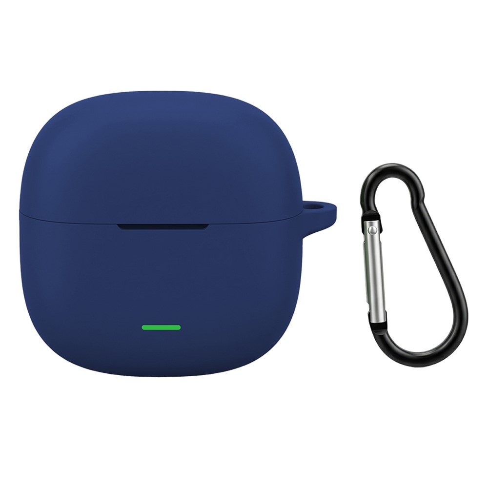 Silikon tok karabinerrel a Xiaomi Redmi Buds 8 Active-hez – sötétkék