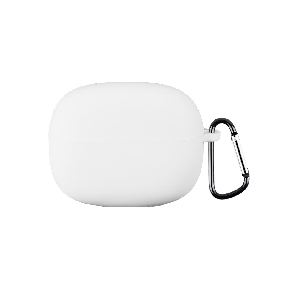 Silikon tok karabinerrel a Xiaomi Redmi Buds 8 Pro-hoz – fehér