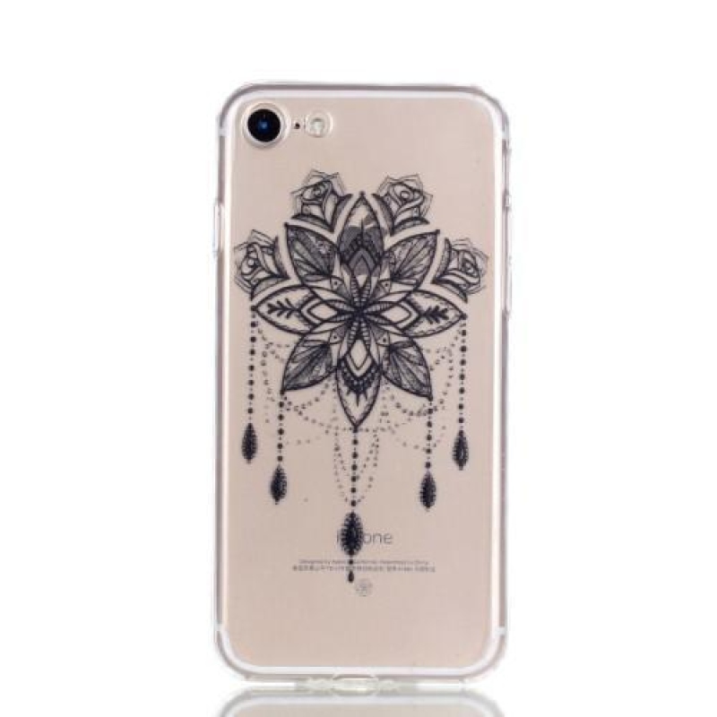 Slend vékony zselés tok iPhone 7 Plus és 8 Plus készülékhez - virág