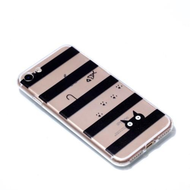 Slend vékony zselés tok iPhone 7 Plus és 8 Plus készülékhez - macska és egér