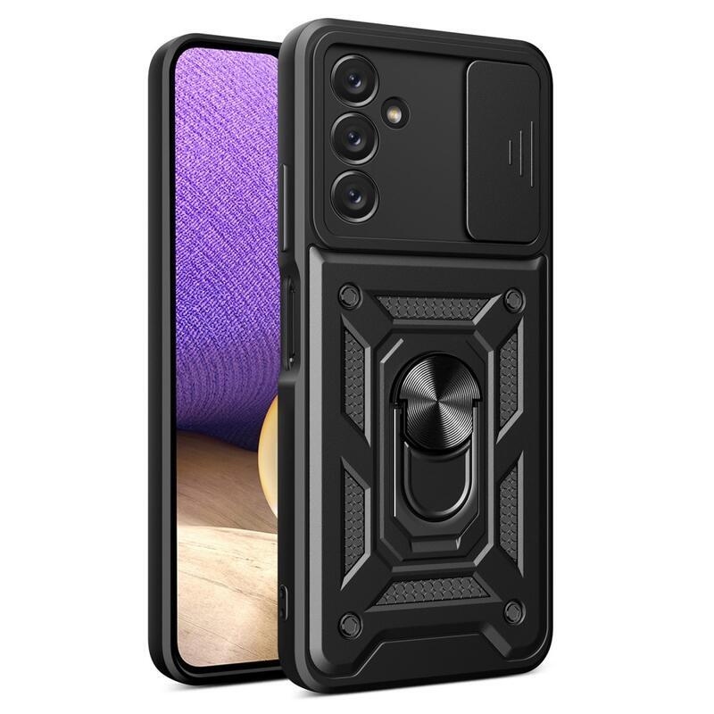 Csúszásálló hibrid borítás Samsung Galaxy A14 4G/5G készülékhez - fekete