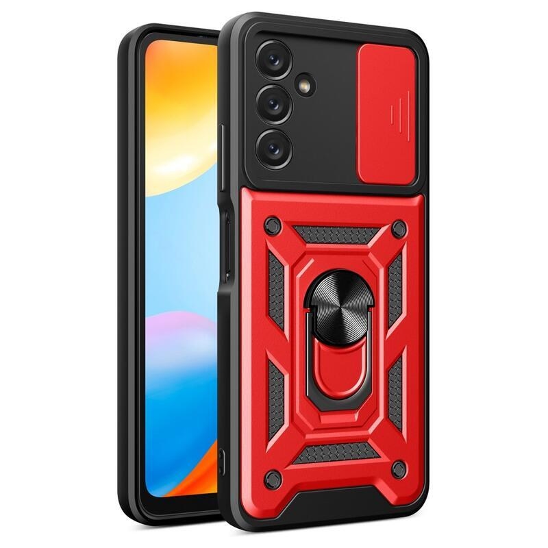 Csúszásálló hibrid borítás Samsung Galaxy A14 4G/5G készülékhez - piros