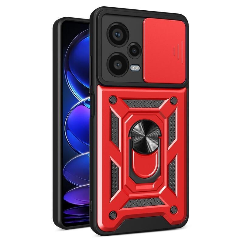 Tartós hibrid borítás Xiaomi Redmi Note 12 Pro+ 5G - piros