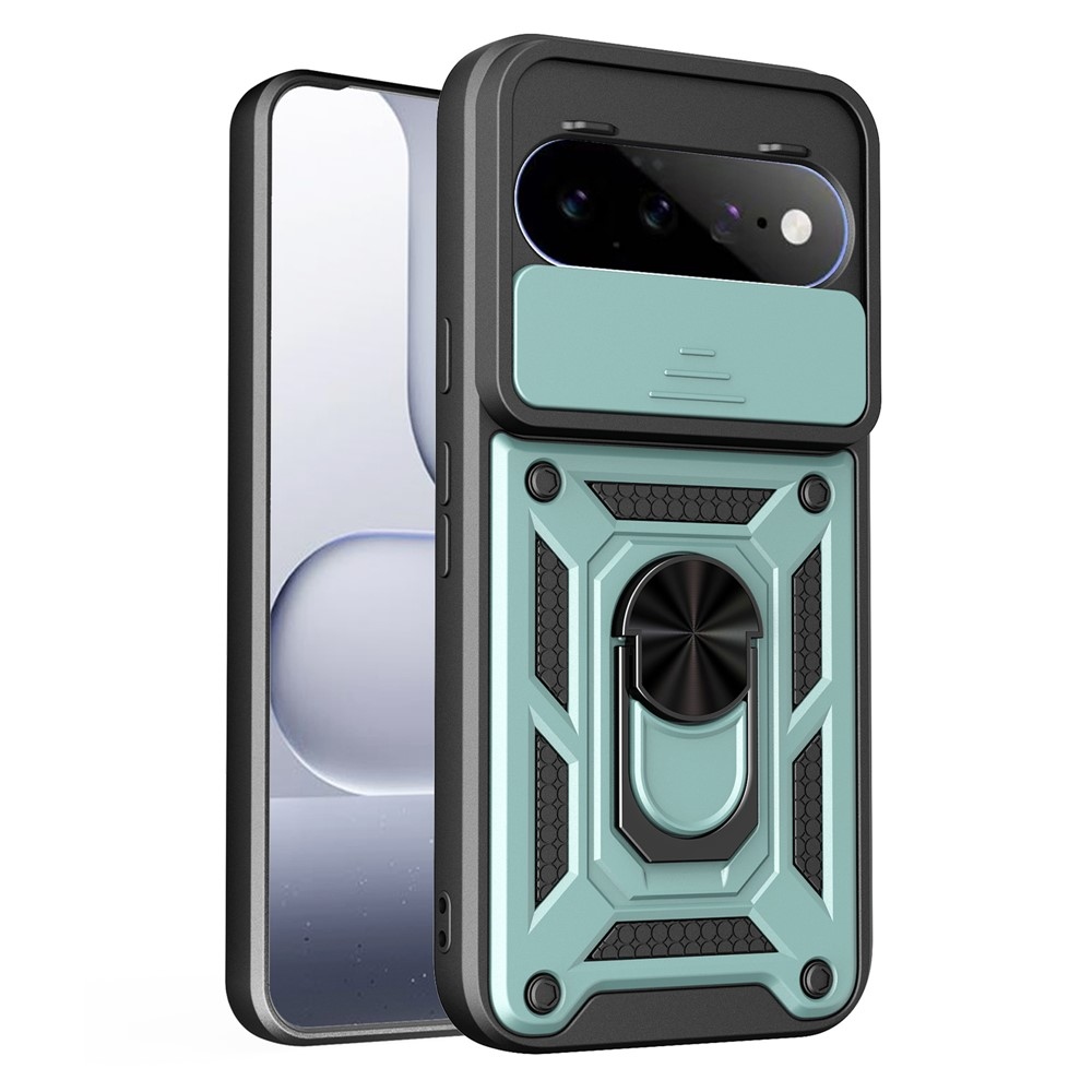 Slide strapabíró tok a Google Pixel 11 Pro/11-hez – kék-zöld