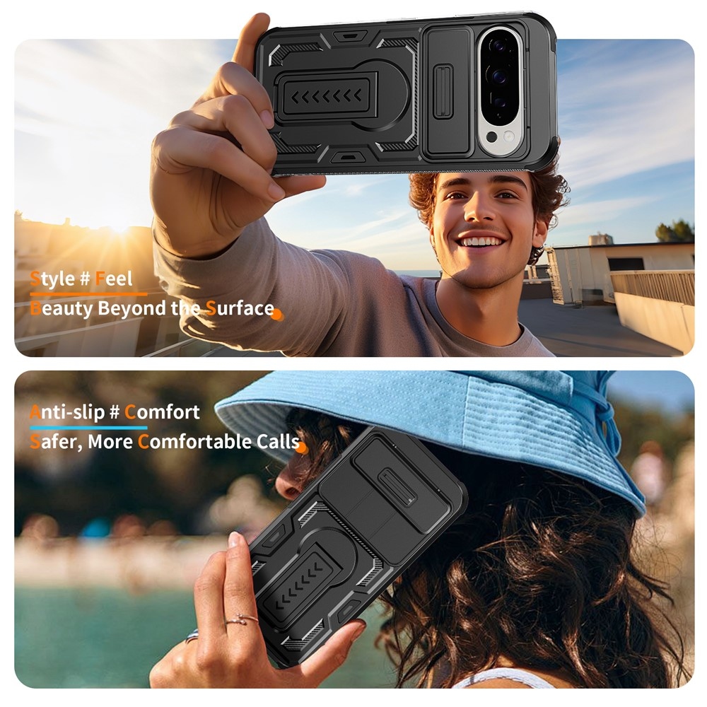 Slide ütésálló tok a Google Pixel 11 Pro XL / 10 Pro XL készülékhez – fekete