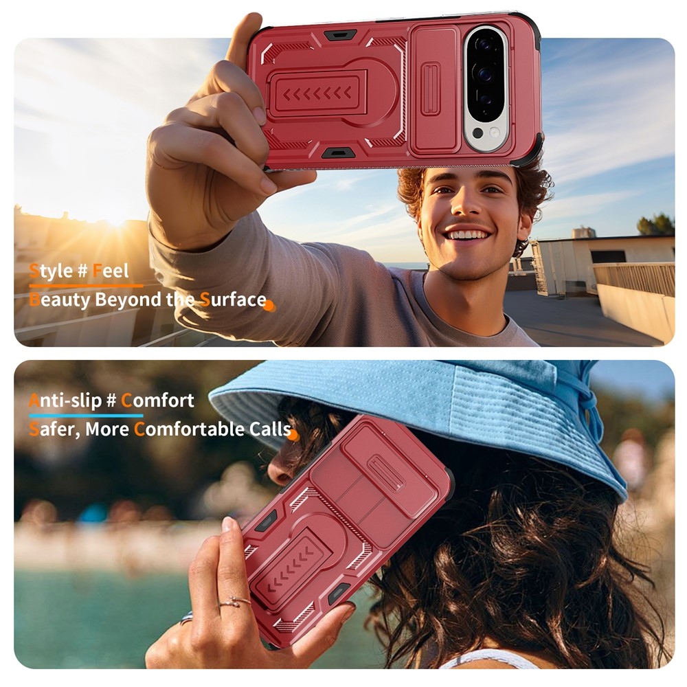 Slide ütésálló tok a Google Pixel 11 Pro XL / 10 Pro XL készülékhez – piros