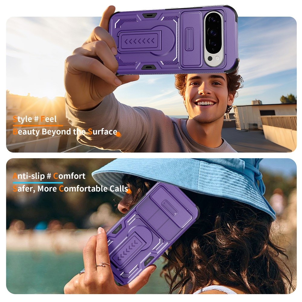 Slide kopásálló tok a Google Pixel 11 Pro XL / 10 Pro XL készülékhez – lila