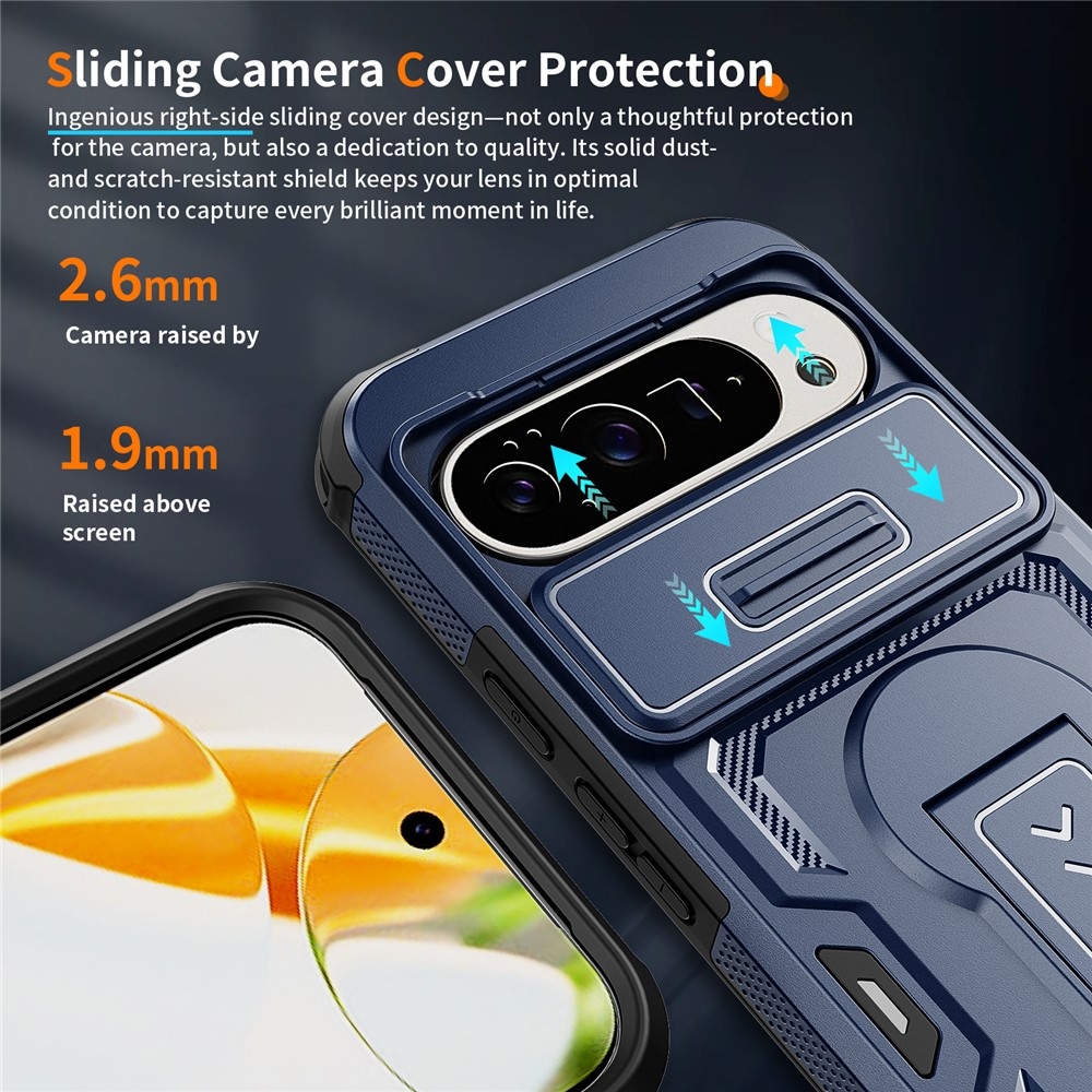 Slide ütésálló tok a Google Pixel 11 Pro XL / 10 Pro XL készülékhez – kék