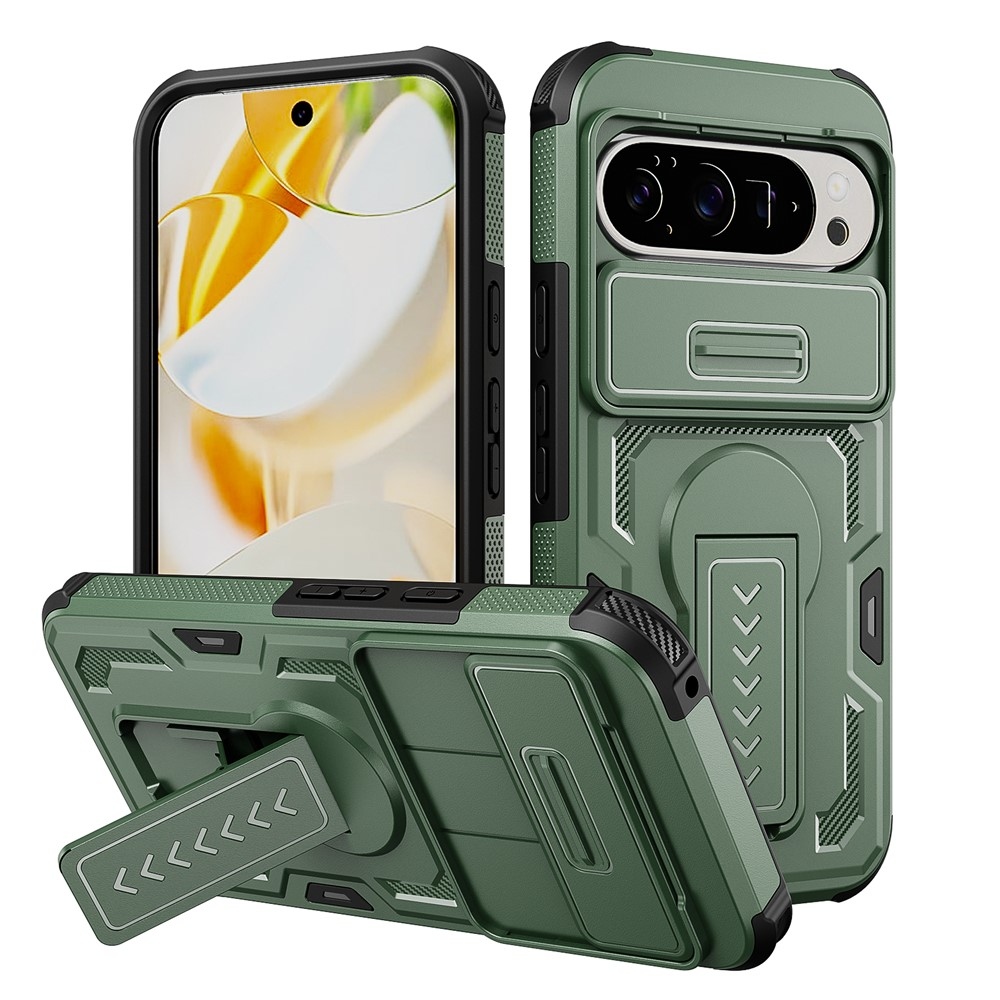 Slide kopásálló tok a Google Pixel 11 Pro XL / 10 Pro XL készülékhez – zöld