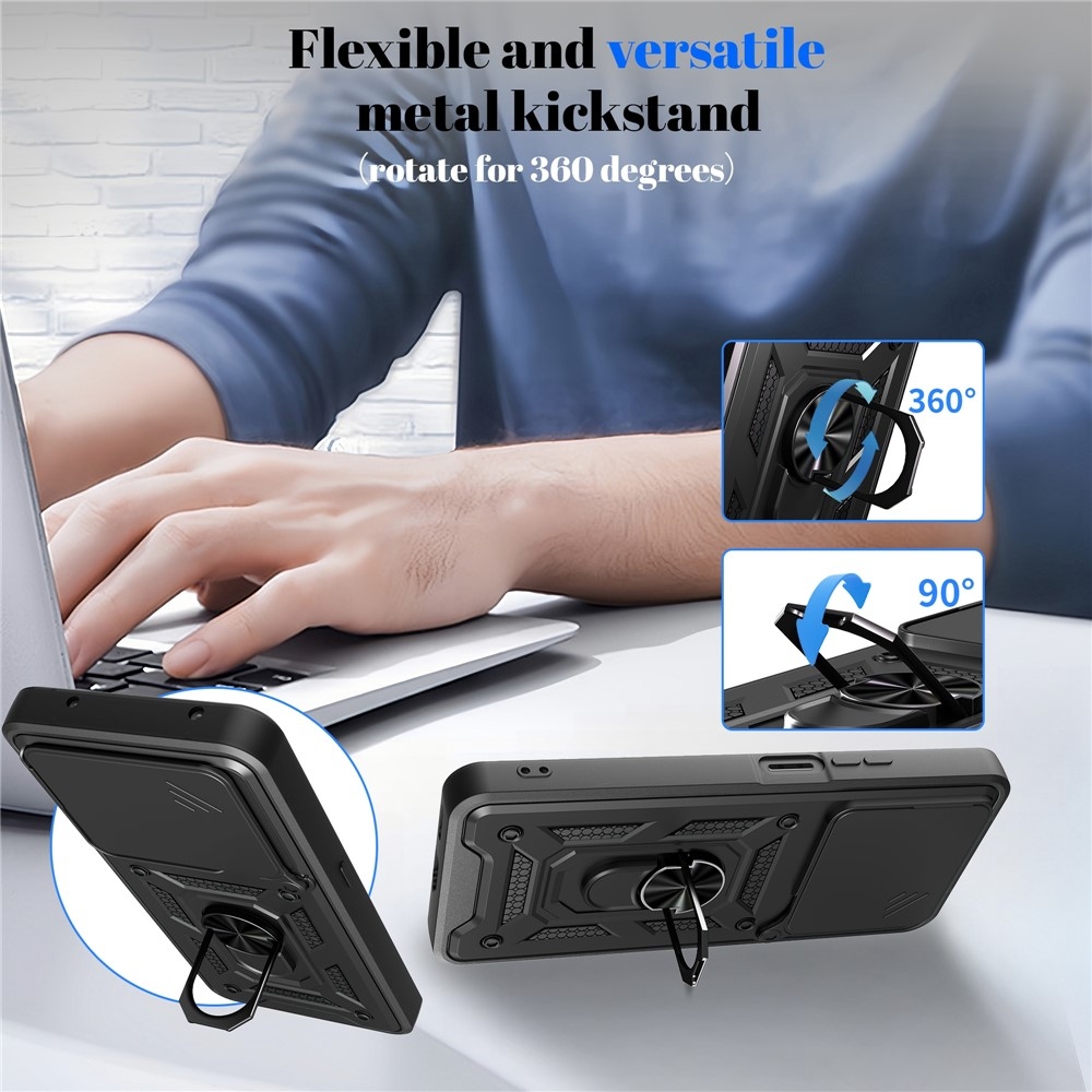 Csúszásálló borítás a Honor 400 Smart 5G/4G/Honor X7d készülékhez - fekete