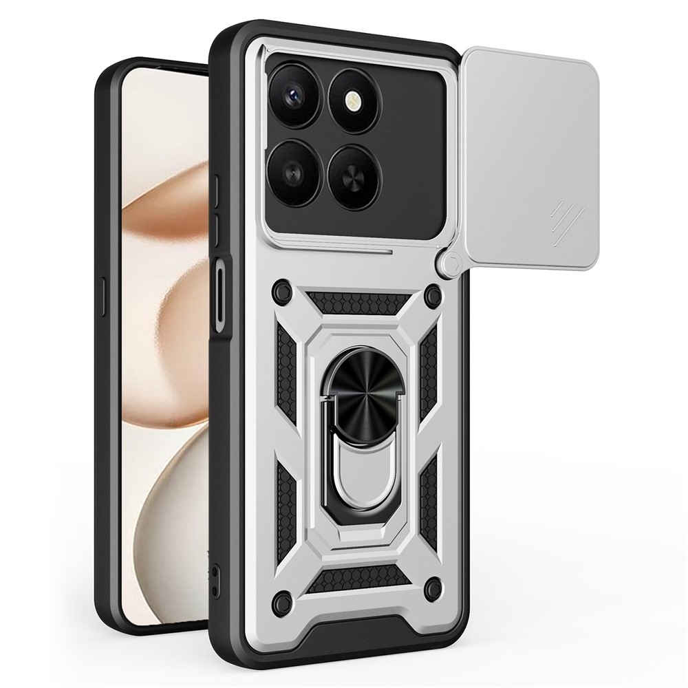 Csúszásálló borítás a Honor 400 Smart 5G/4G/Honor X7d készülékhez - ezüst színű