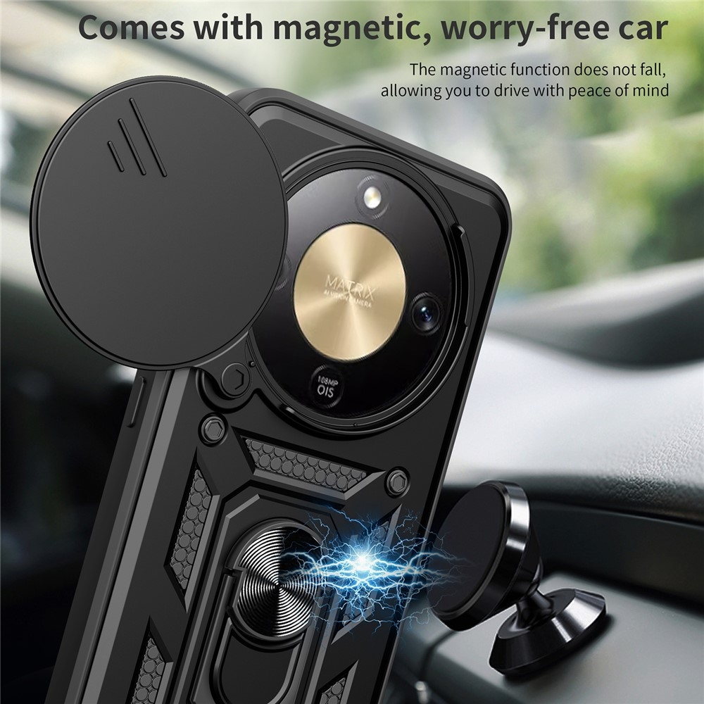 Csúszásálló borítás a Honor Magic 8 Lite 5G készülékhez - fekete