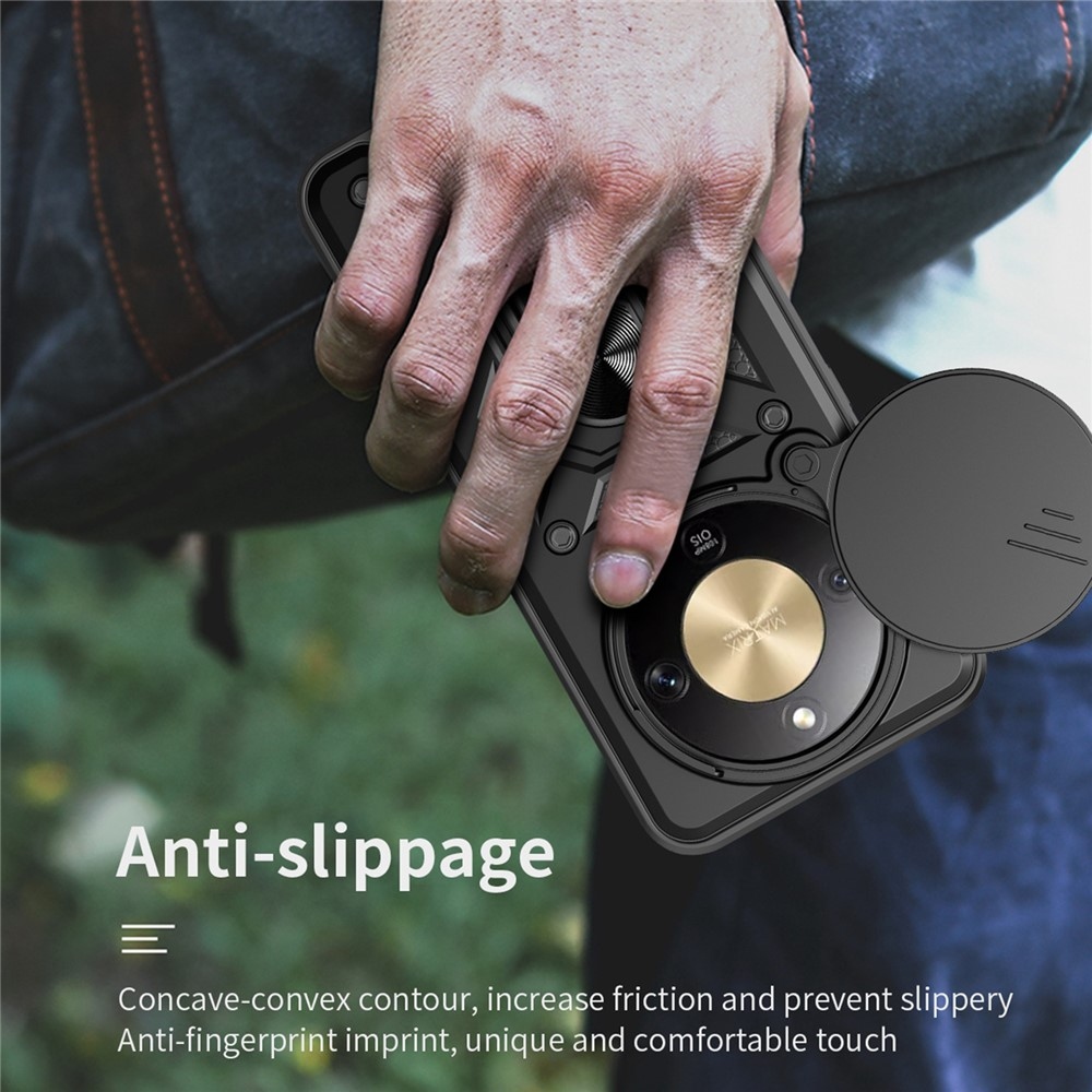 Csúszásálló borítás a Honor Magic 8 Lite 5G készülékhez - fekete