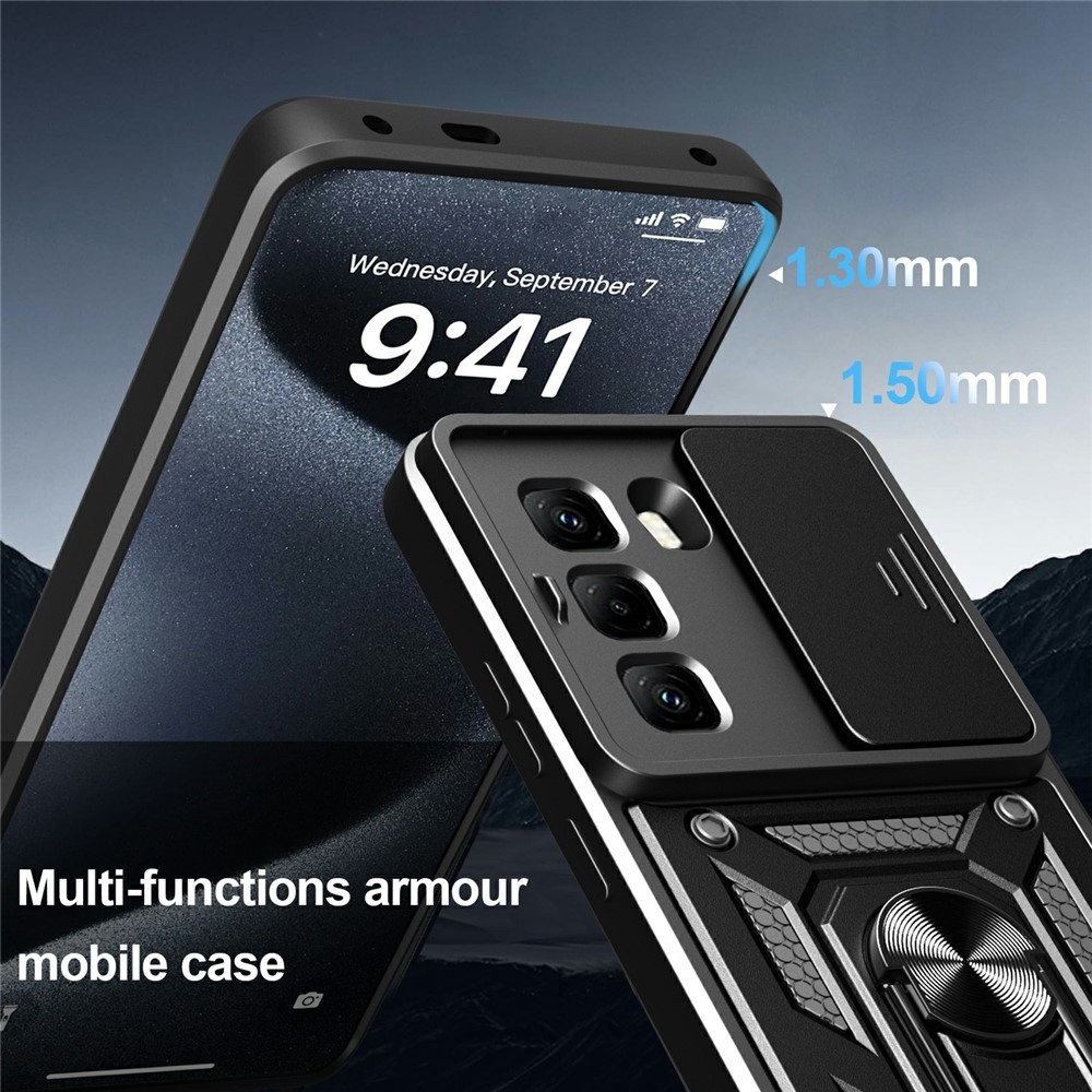 Csúszásálló borítás Infinix Hot 50 Pro készülékhez - fekete