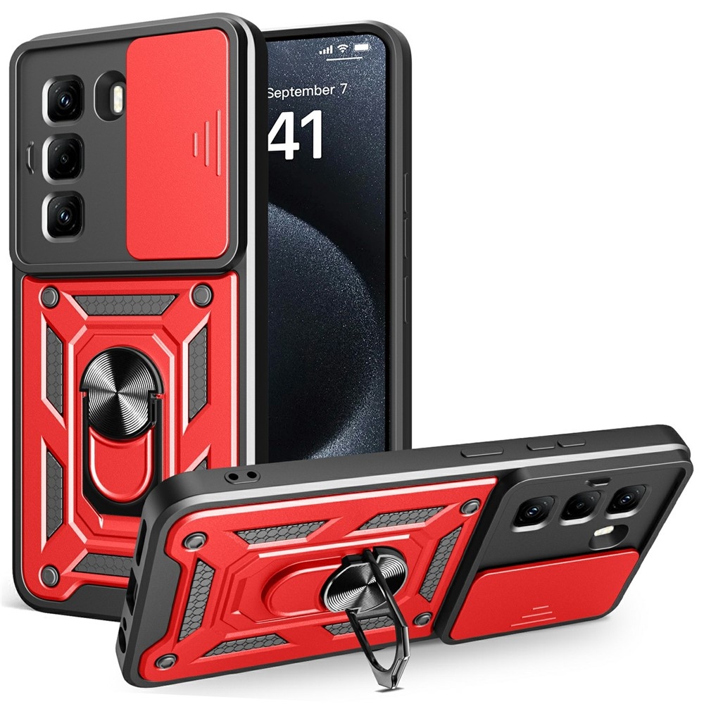 Csúszásálló borítás Infinix Hot 50 Pro készülékhez - piros