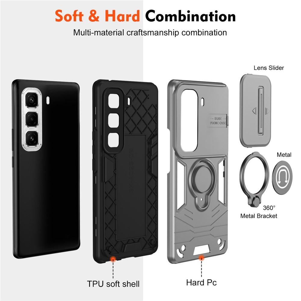 Csúszásálló borítás az Infinix Hot 50 Pro+ készülékhez - szürke