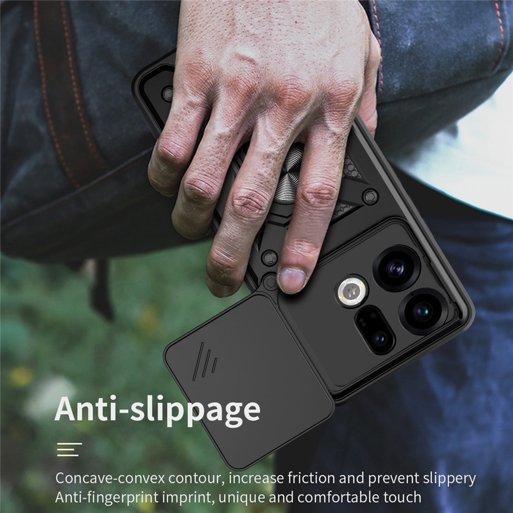 Csúszásálló borító Oppo Find X9 5G - fekete