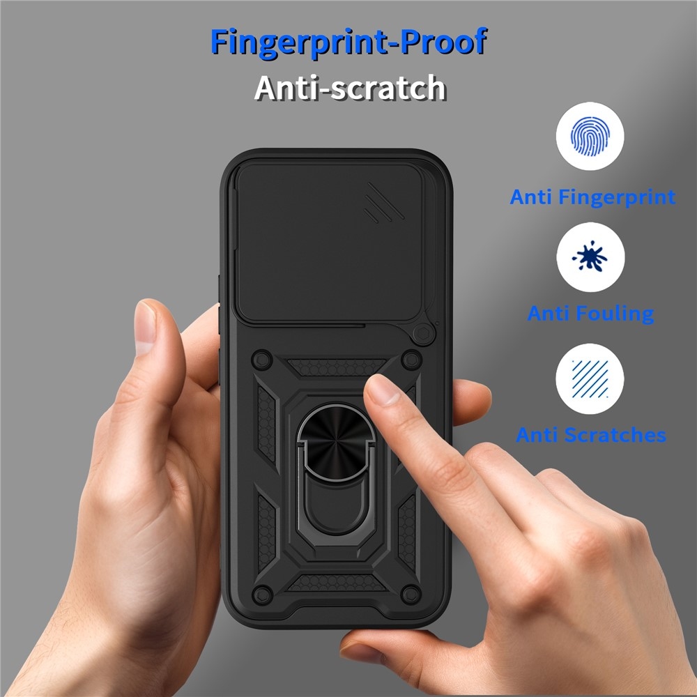 Csúszásálló tok a Xiaomi 17T mobiltelefonhoz – fekete