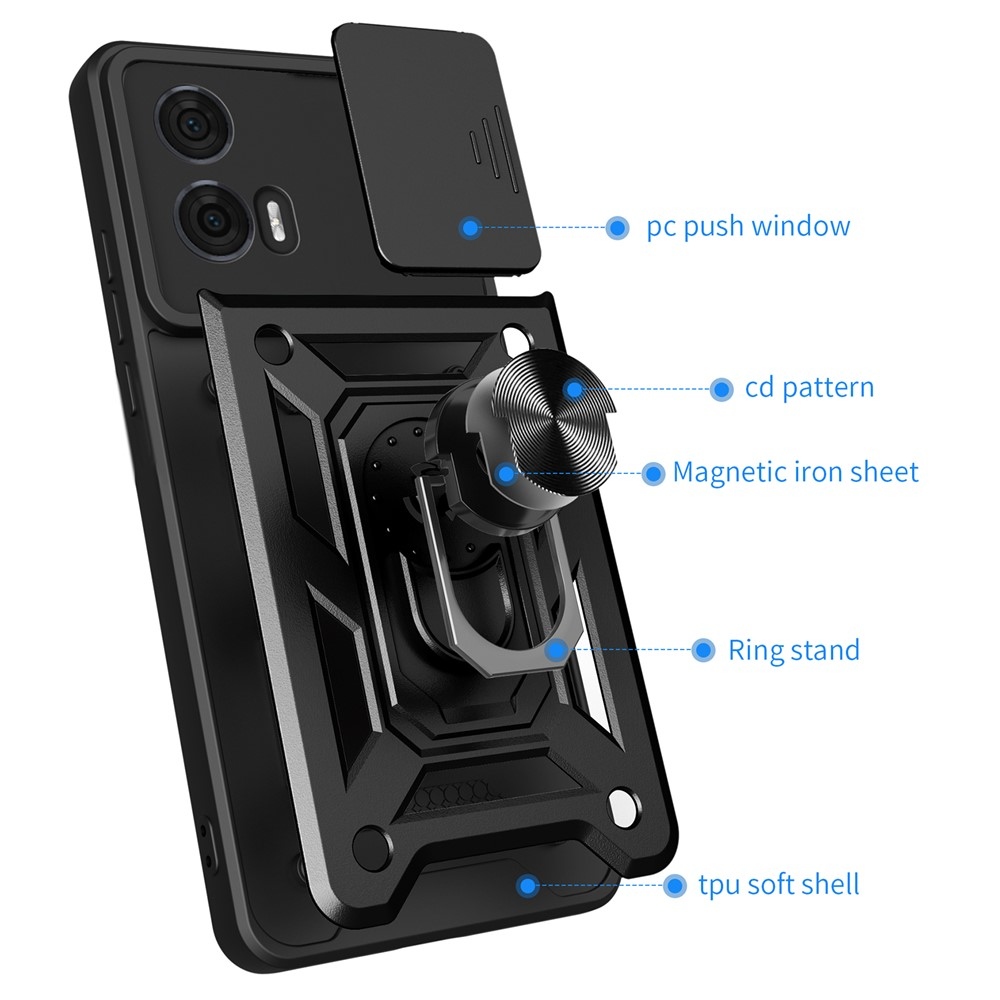 Csúszásálló borítás a Motorola Edge 50 Fusion 5G készülékhez - fekete