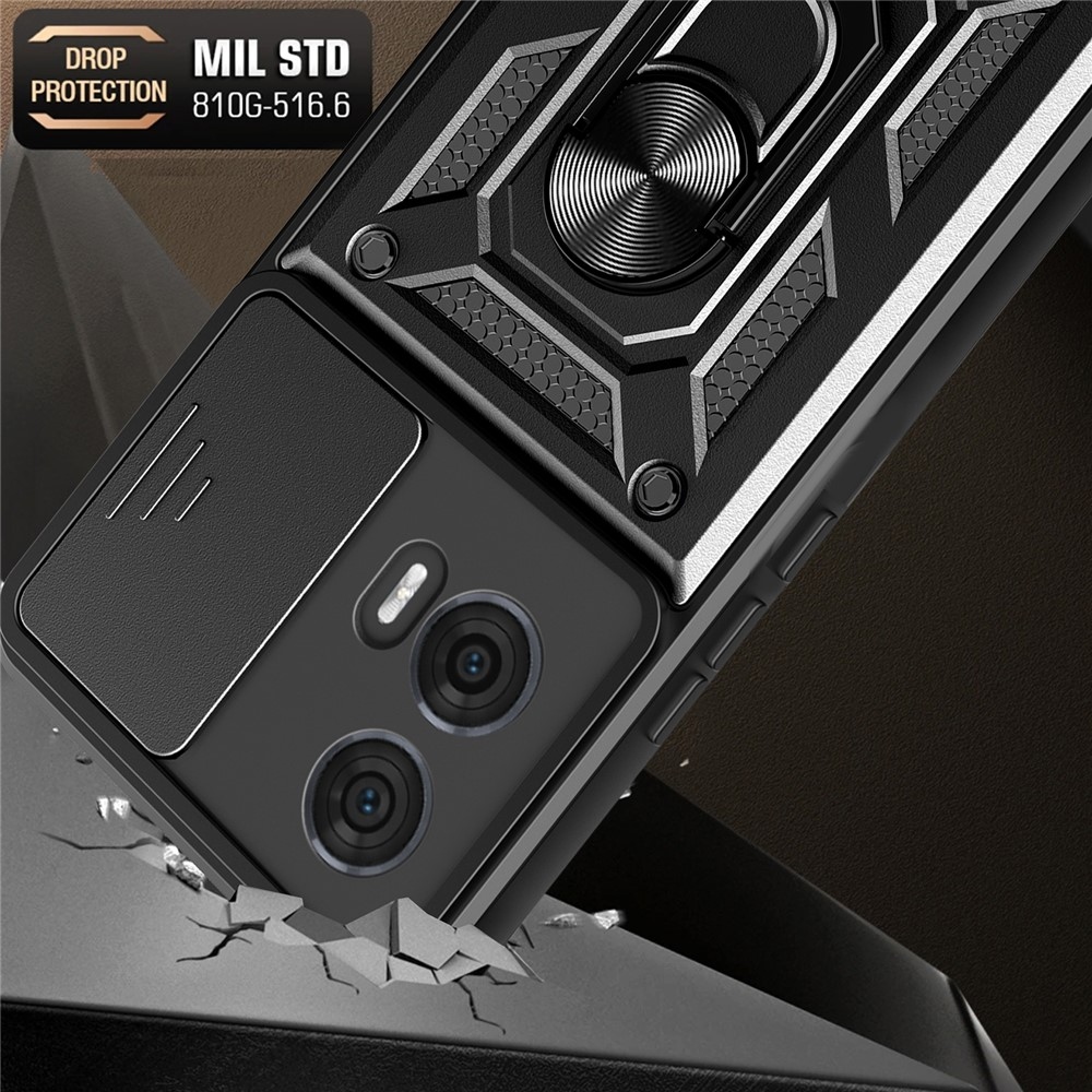 Csúszásálló borítás a Motorola Edge 50 Fusion 5G készülékhez - fekete