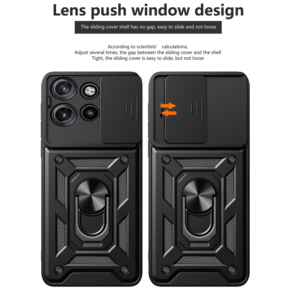 Csúszásálló borítás Motorola Edge 50 Neo 5G készülékhez - fekete