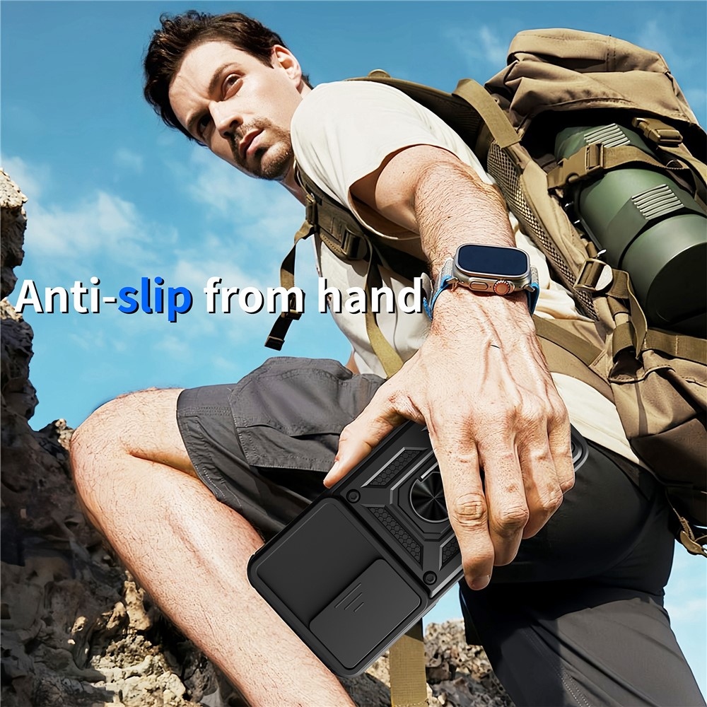 Csúszásálló borítás Motorola Moto G06/G06 Power készülékhez - fekete