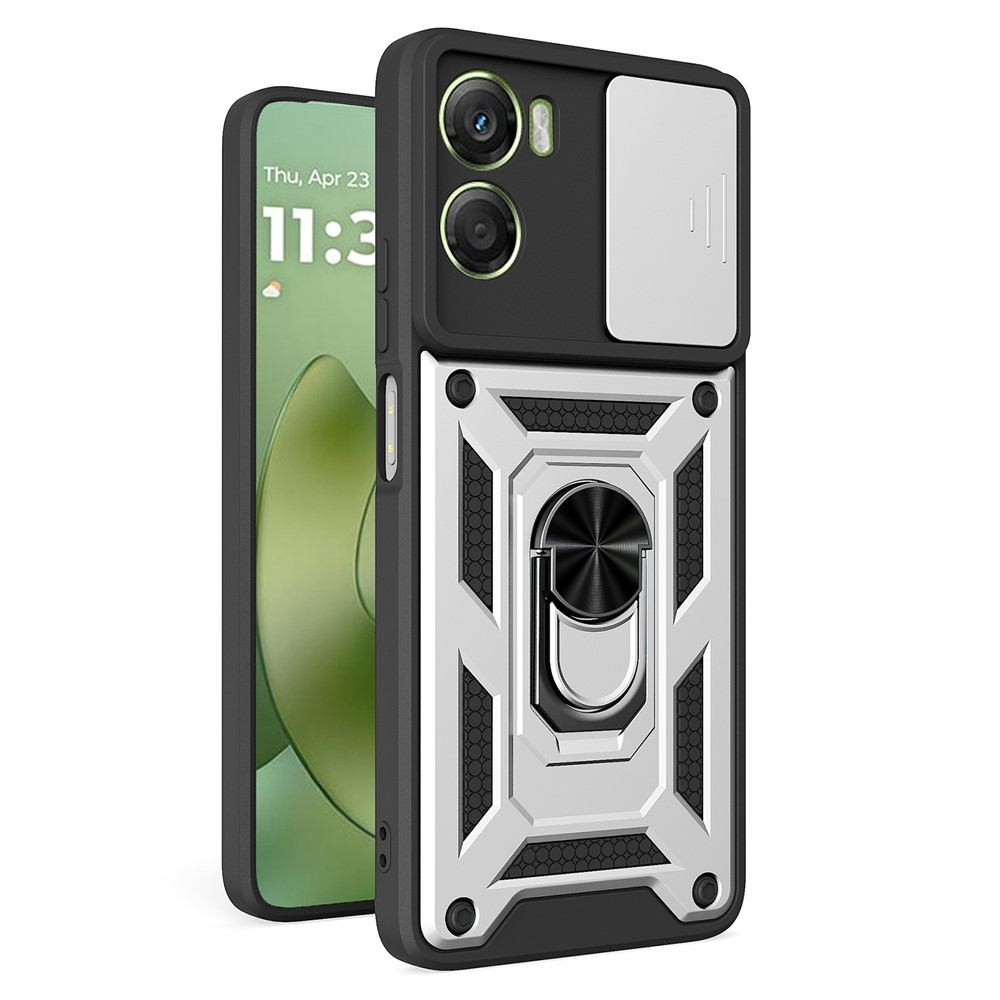 Csúszásálló borítás Motorola Moto G06/G06 Power készülékhez - ezüst színű