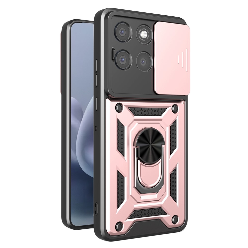 Csúszásálló tok a Motorola Moto G86 Power 5G-hez – rózsaszín-arany