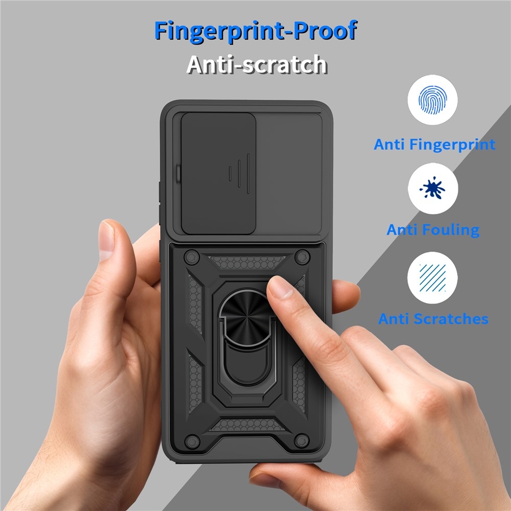 Slide ütésálló tok a Motorola Moto G87 5G/G77 5G/G67 5G készülékekhez – fekete